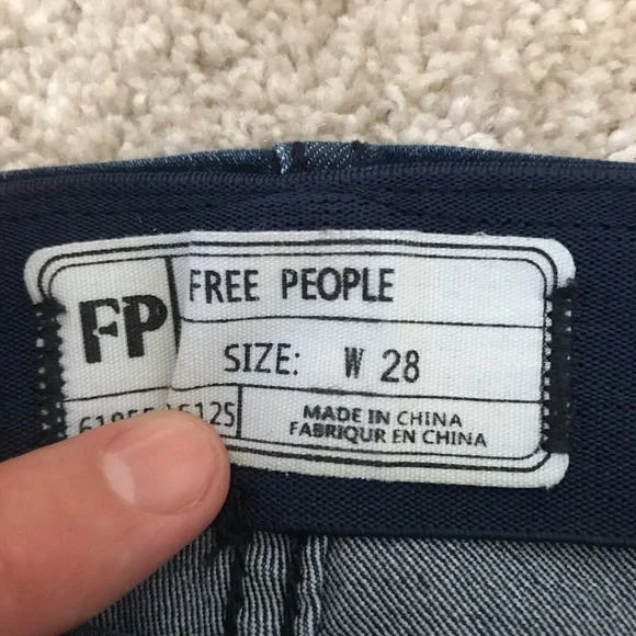 Free People size 28 stretch flare pants - Picture 6 of 13